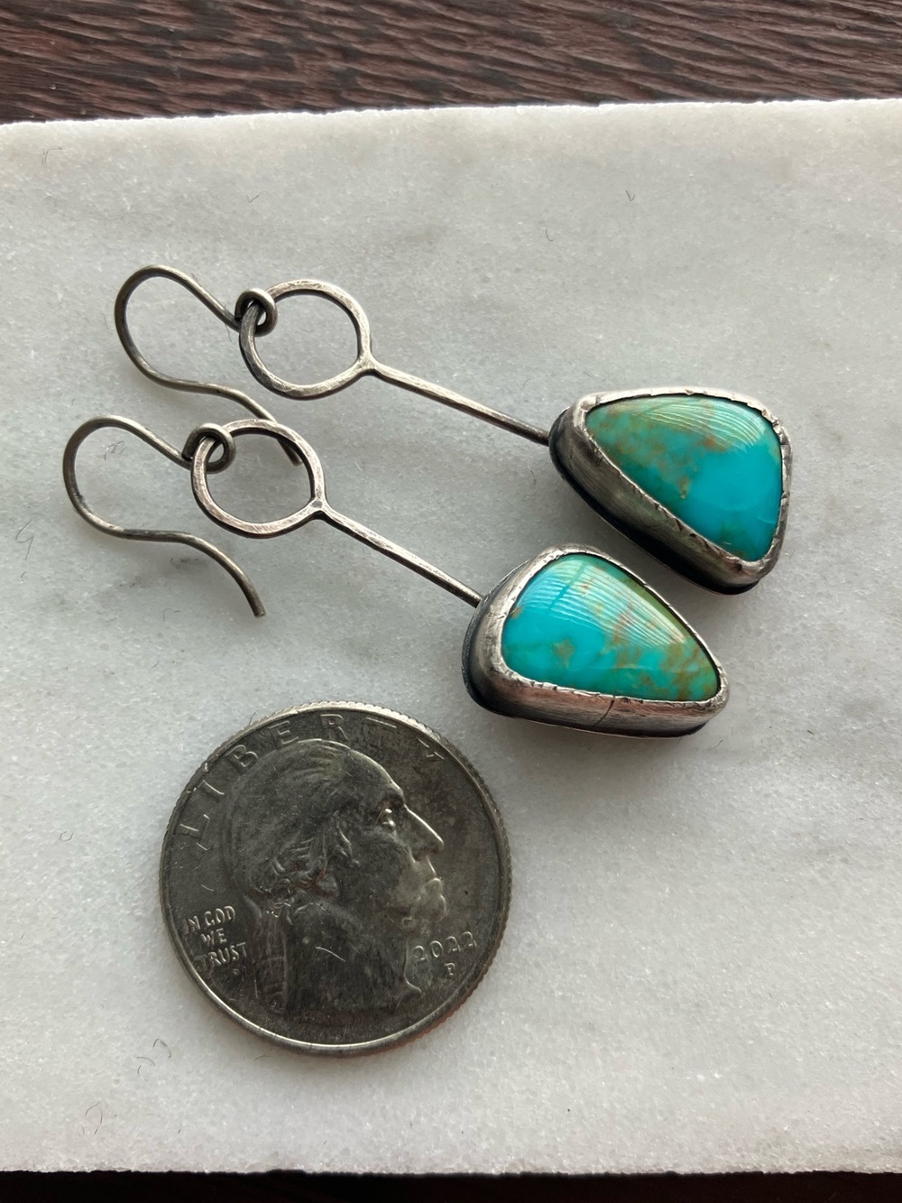 Turquoise Earrings - Picture 3 of 4